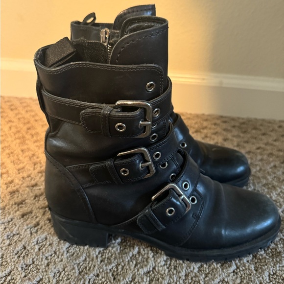 PRADA BIKER BOOTS - Picture 1 of 4